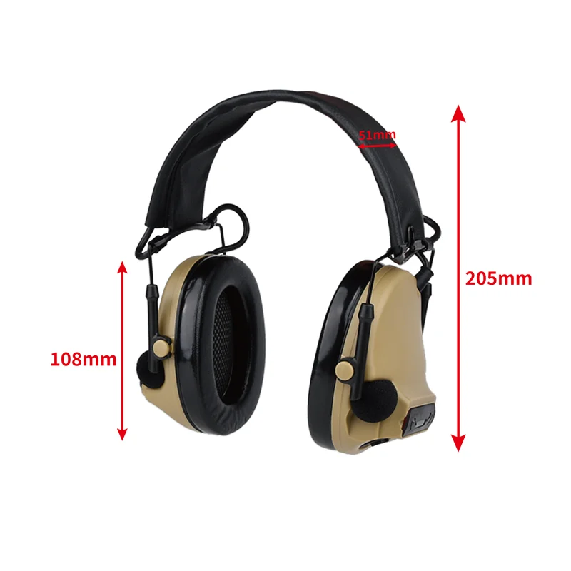 WADSN Civil C3 COMTA III Pickup Noise Reduction Headset Outdoor Hunting Scout Shooting Accessories NO Communication Function