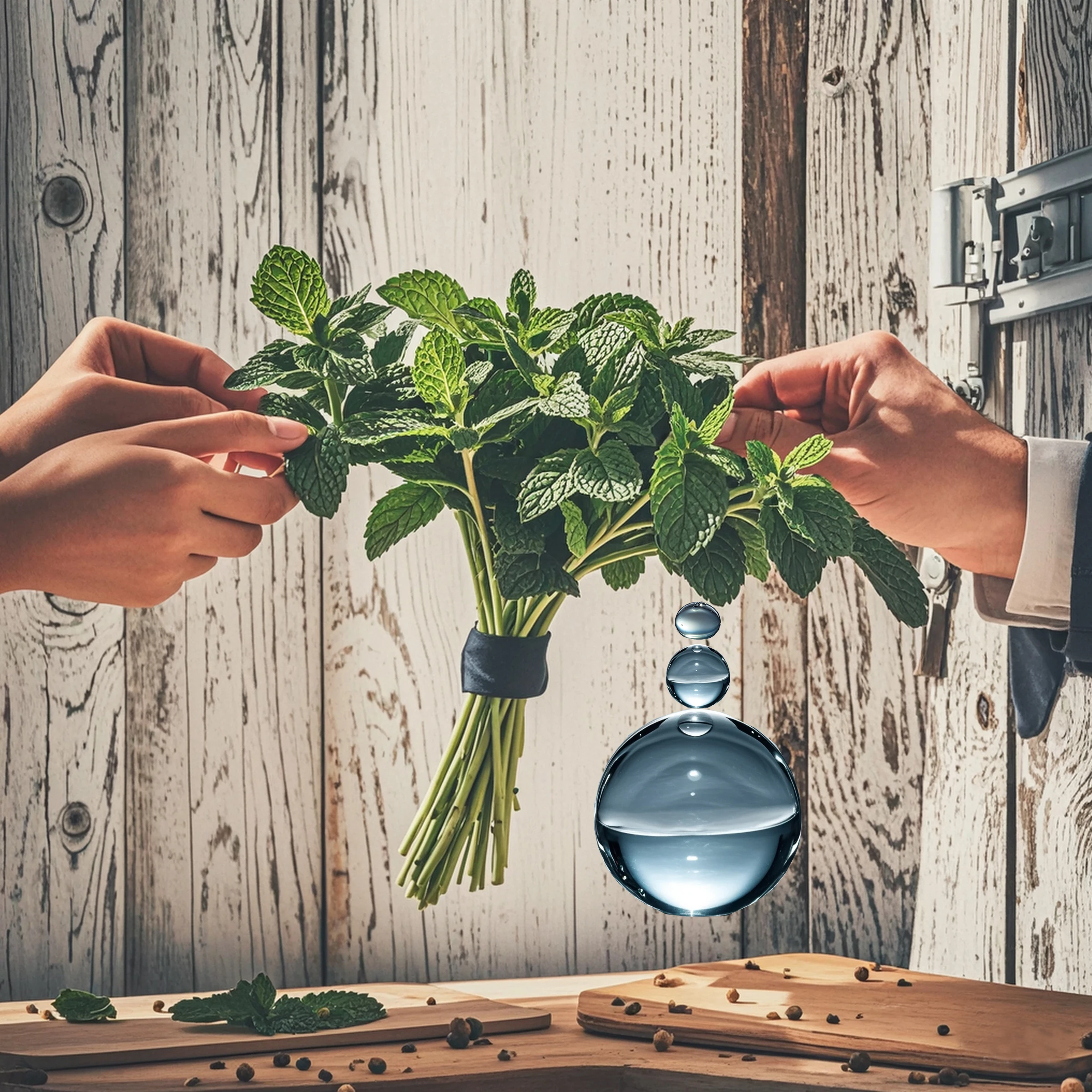 عطر النعناع النقي، مشتت من مستخلصات نباتية نقية، يضر رائحة منعشة تنقية الهواء. مثالية للمنزل
