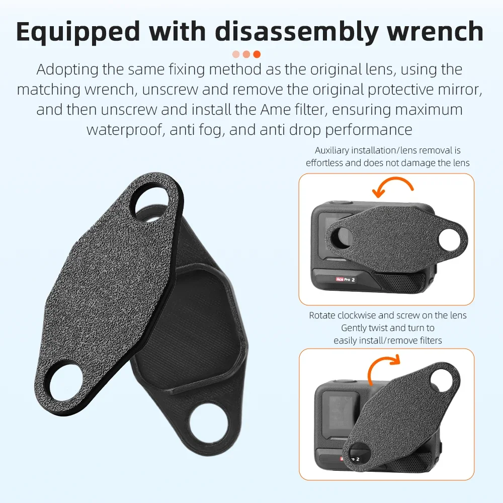 Flymile Camera Len Filters voor Insta360 Ace Pro 2 UV CPL ND8/16/32/64 Neutrale Dichtheid Optische Glazen Lens Fotografie Accessoires