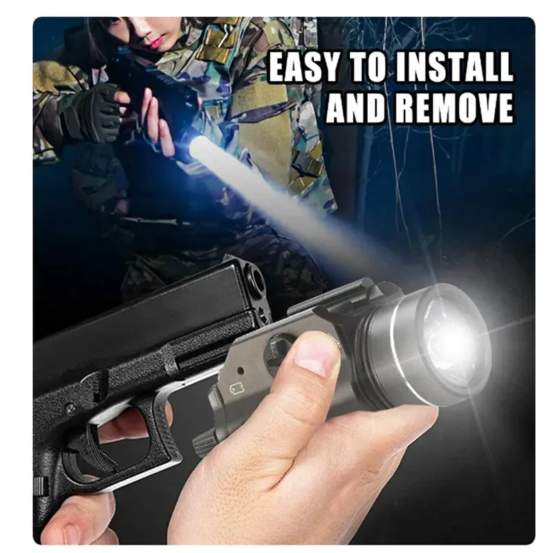 TR-1 Tactical Highlight Flashlight Tactical Light 800 Lumen LED Electronic Strobe Flash Light Mouse Light Under GLOCK G17