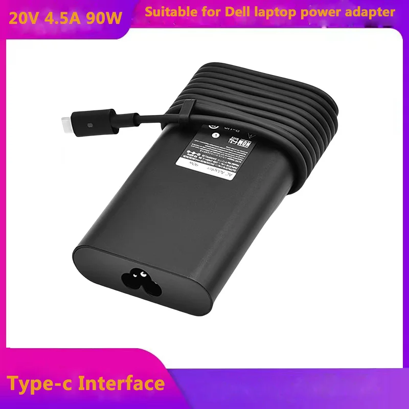 

90W USB Type C Power Adapter for Dell Latitude 5280/5480/5580: 20V 4.5A, Compatible with LA90PM170 TDK33 Battery Power Supply