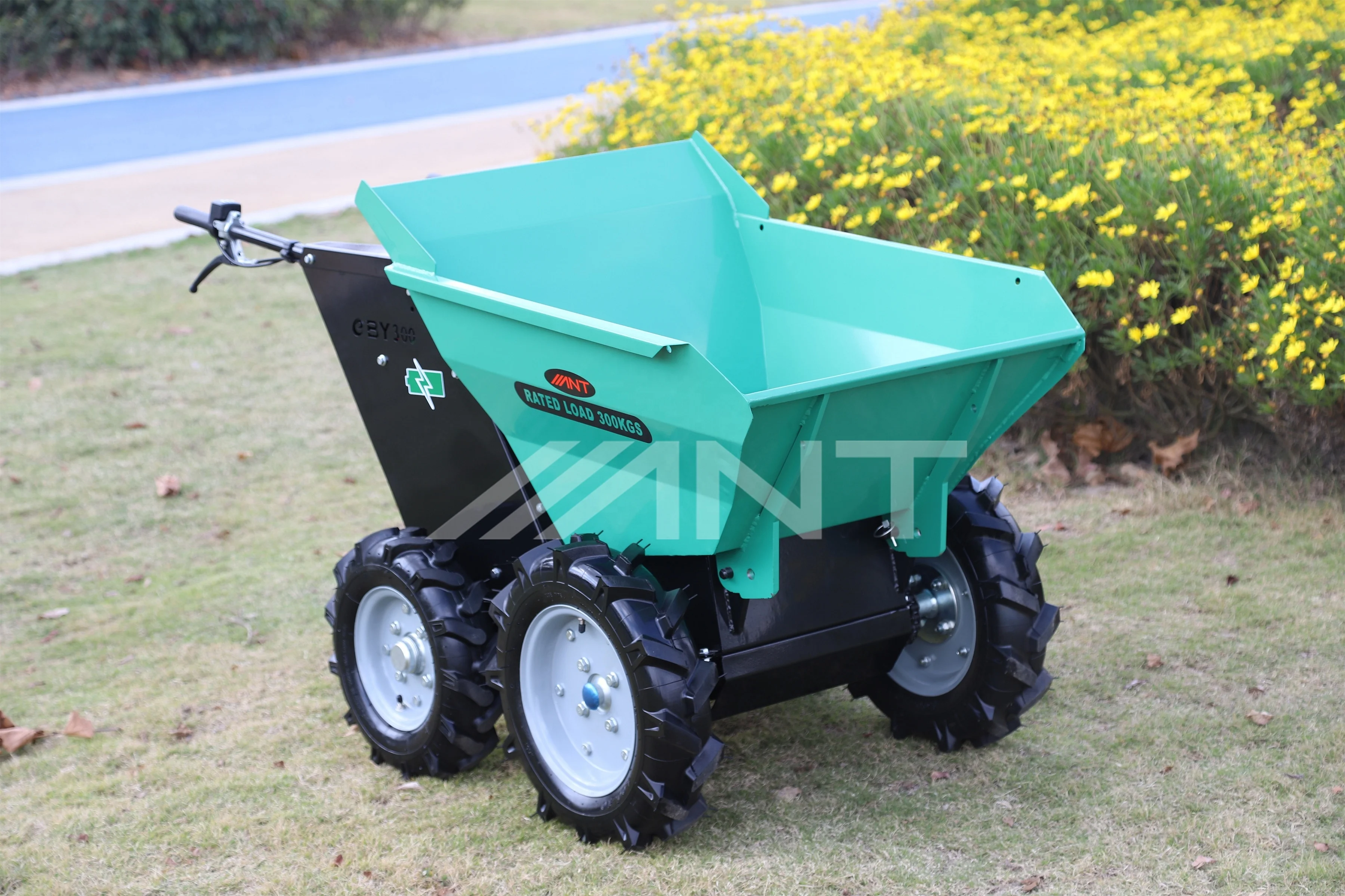 ANT 4 Wheel Barrow Power Electr Loader Dumper Truck Small Electric Front End Loader