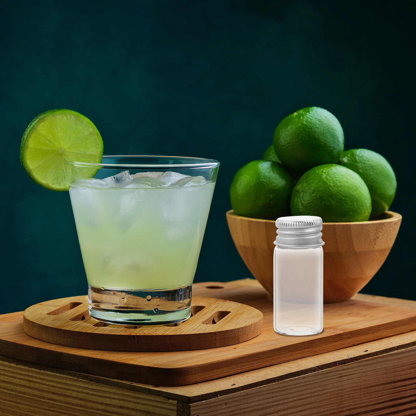 

20Pcs Clear Glass Bottles Leak Proof Reusable Transparent Storage Bottles for Candy Tea Small Glass Jars with Lids