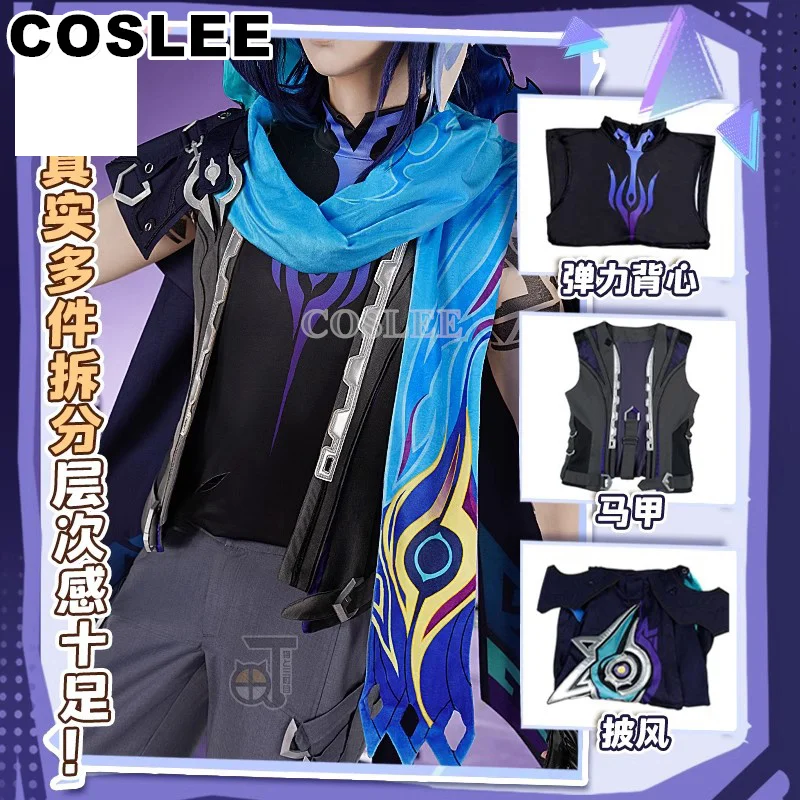 COSLEE Ororon Costume Cosplay Genshin Impact Cos Gioco Vestito Bello Uniforme Halloween Party Outfit Abbigliamento Uomo S-XXL Nuovo