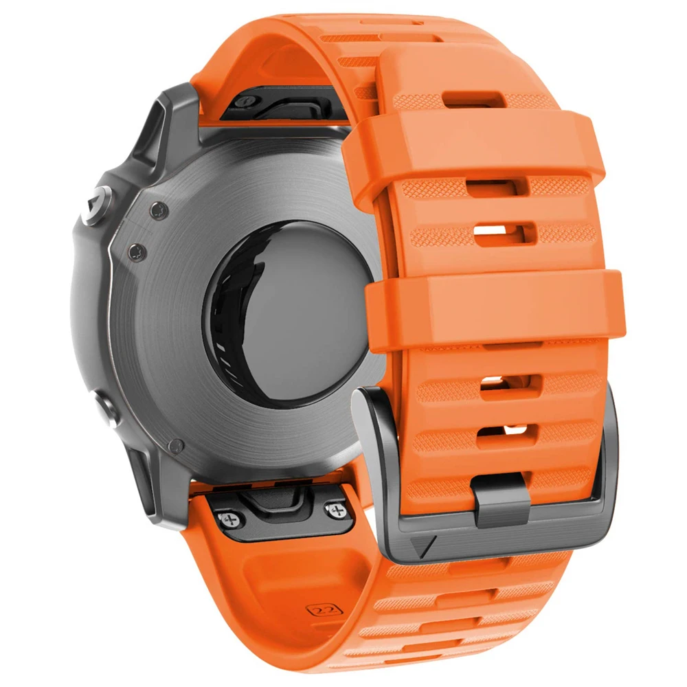 Quickfit 22 26mm Watch Strap For Garmin Tactix 7 AMOLED Delta Bravo Watchband For Quatix 7 7X 6 5 3 Band Outdoor Sports Silicone