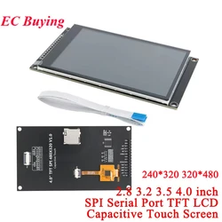 SPI Serial Port Touch Screen Display Module 2.8 3.2 3.5 4.0 4 Inch IPS TFT LCD Capacitive 240x320 320x480 ILI9341 ST7796