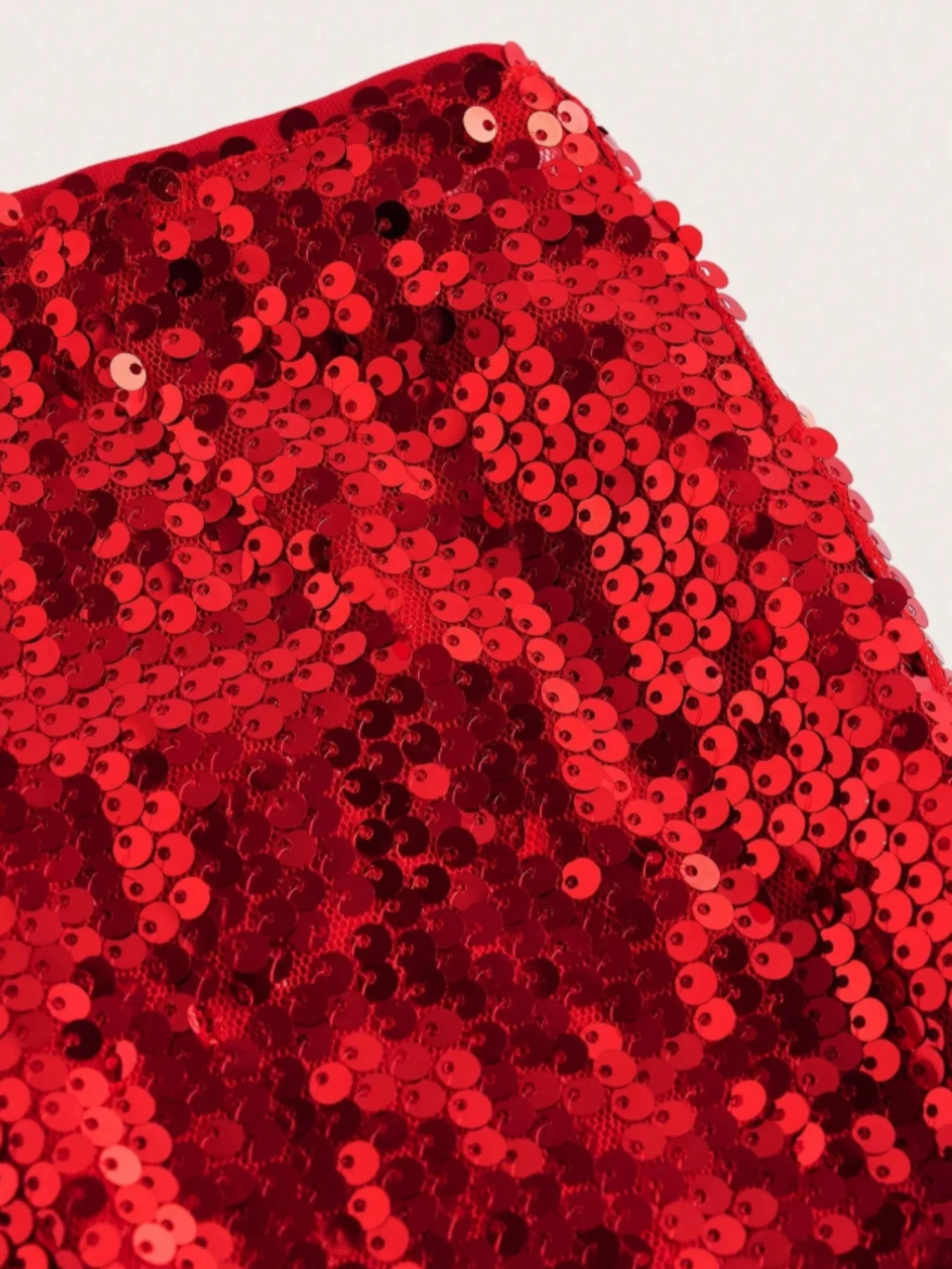 Damen Pailletten-Minirock mit elastischem Bund, schmal geschnitten, figurbetont, kurzer Rock, glitzernd, für Party, Club, Nacht, sexy, Y2K, Basic-Rock – Detail 12