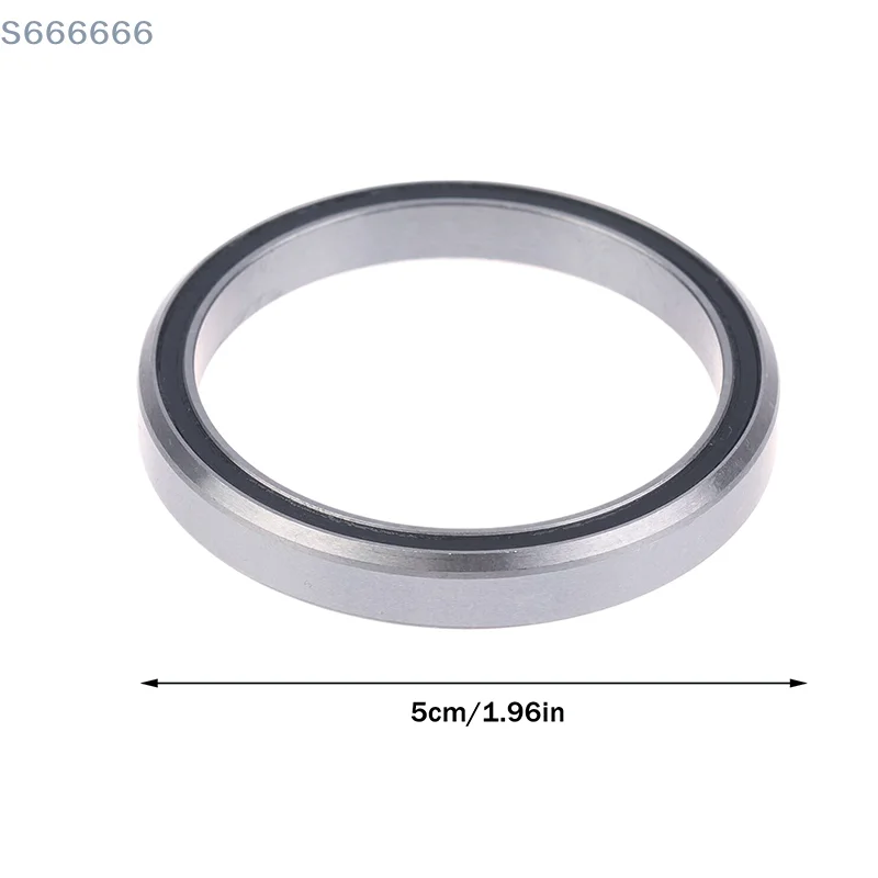 محامل سماعة رأس لدراجة الطريق ACB495H6.5 من الفولاذ الكروم، تصميم مدبب 45/45 درجة، الأبعاد 40.5*49.5*6.5 ملم. #6