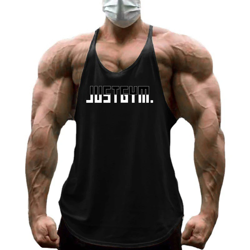 

Мужской летний жилет для бега, хлопковая рубашка без рукавов, свободные фитнес-стрингеры для тренировок в тренажерном зале, спортивная одежда, дышащие майки
