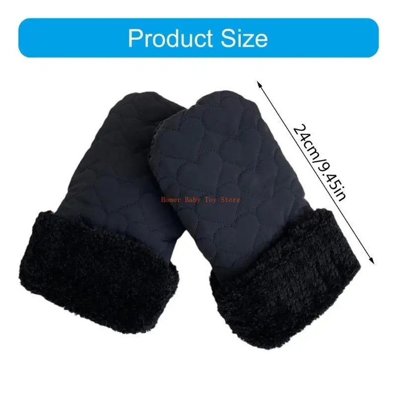 J0PF 2pcs/Set Baby Strollers Sarung Tangan Lembut Tangan Tangan Terhormat Tahan Angin Tahan Angin