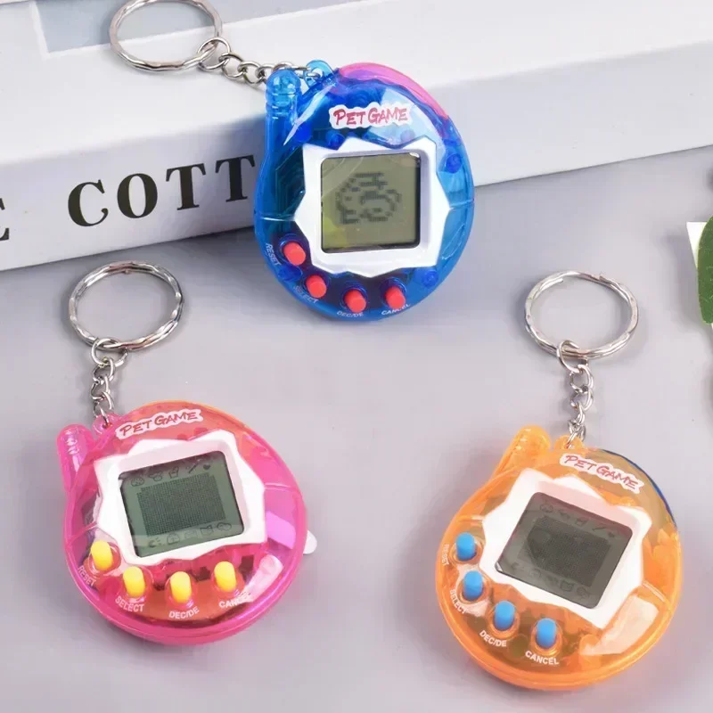 1PC โปร่งใสสัตว์เลี้ยงอิเล็กทรอนิกส์ Tamagotchi Nostalgic 168 สัตว์เลี้ยงในหนึ่ง Virtual Cyber Digital Nostalgic ของเล่นตลกพิกเซลเล่นตลก