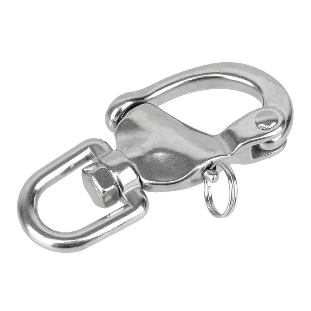 

Swivel Eye Snap Shackle 316 Stainless Steel Marine Boat Accessories for Yacht Fishing