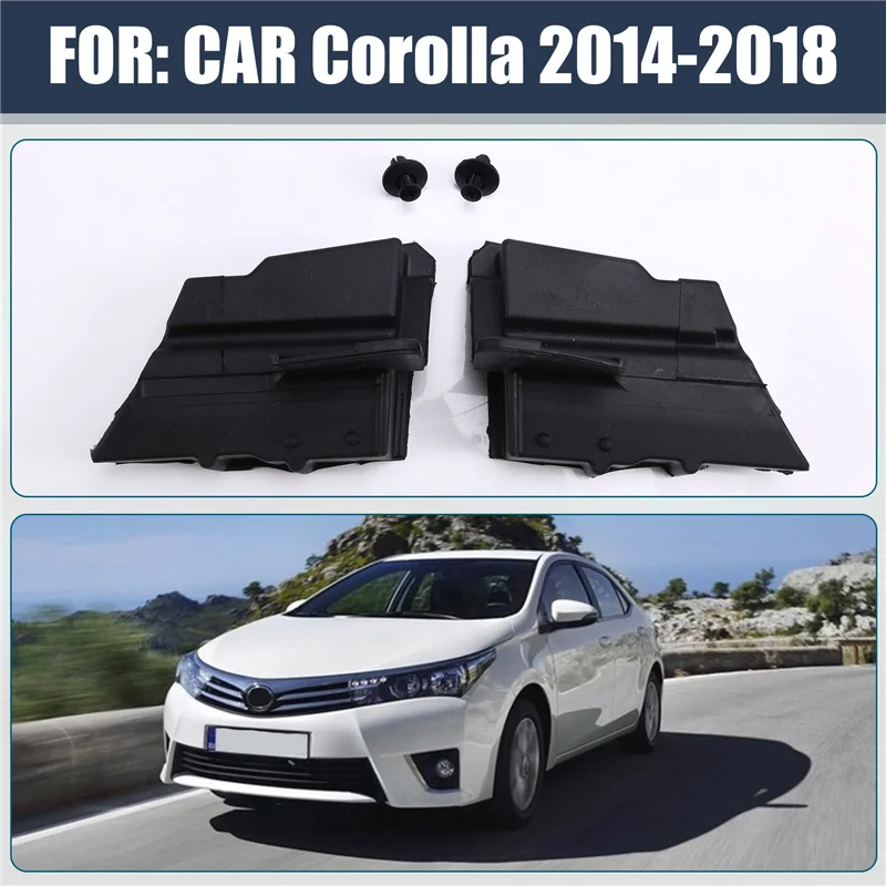 

AT92-1Pair Engine Cover Buffer Sponge Block 53155-02100 53156-02090 For Toyota Corolla 14-18 Hood Cushioning Radiator Seal