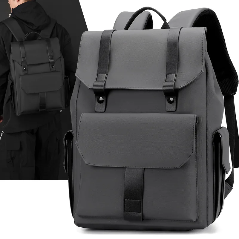 New Model Business Men's Double-shoulder Bag - Multi-functional Business Computer Bag - Large Capacity Waterproof Travel Bag
