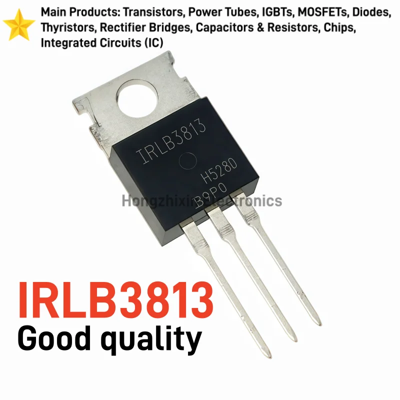10/30PCS NEW IRLB3813 N-Channel MOSFET 30V 260A TO-220 Power Field Effect Transistor for Electric Vehicle Controller