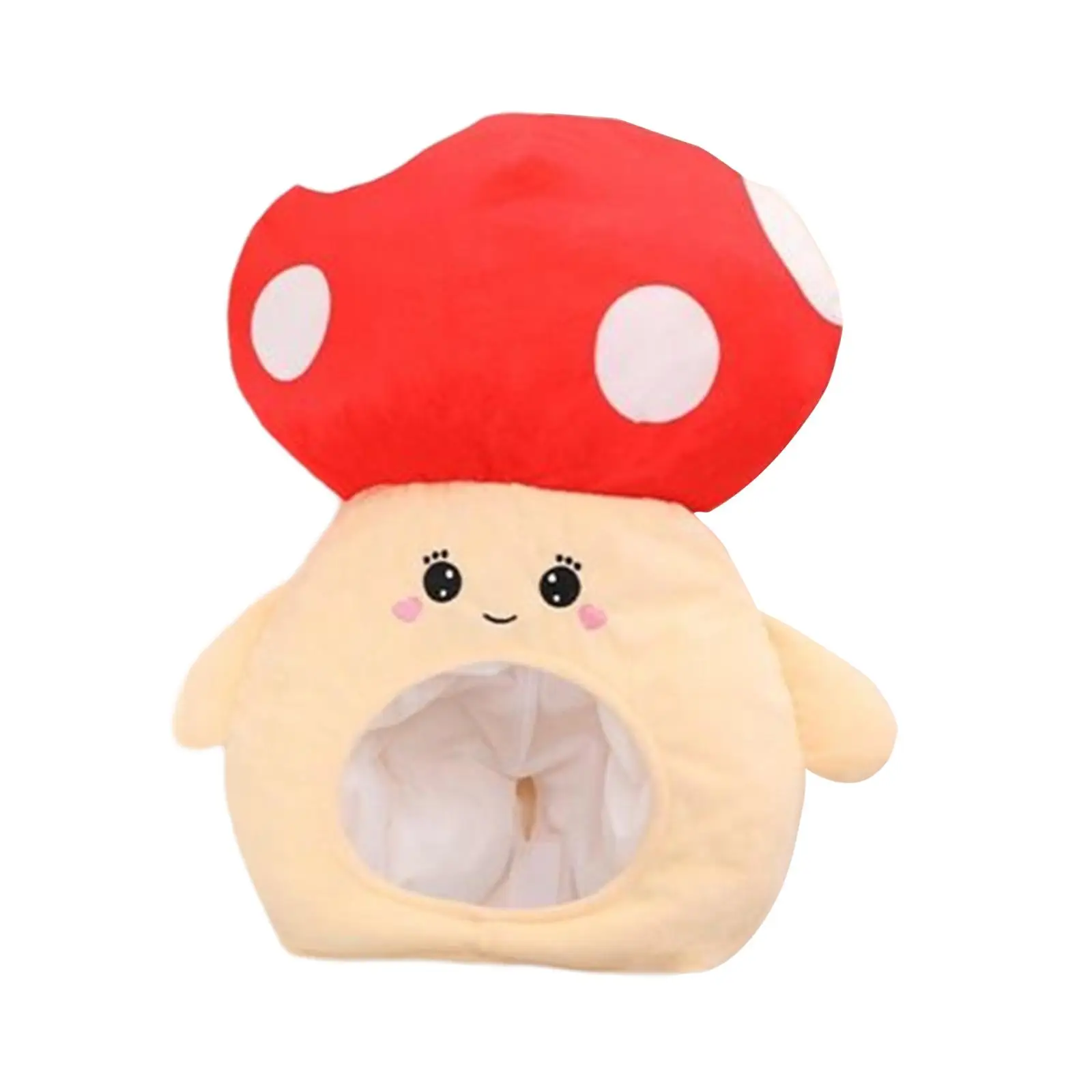 

Funny Plush Mushroom Hat Headdress Party Hats Cosplay Headwear Stuffed Toy for