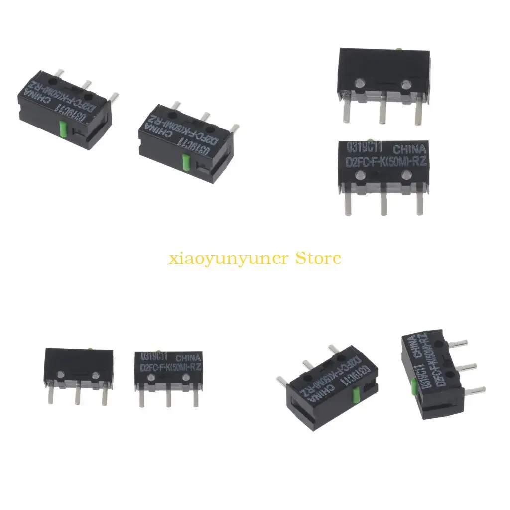 P9JB 2 Pieces Hot Plug D2FC-F-K(50M)-RZ Mouse Micro Switch Buttons for   MX G series Mouse Fretting Switch