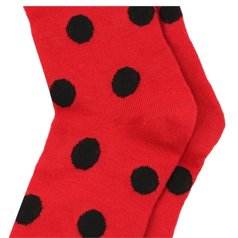 Chaussettes hautes Ladybird Dots pour spectacles jeux rôle pour enfants 7 à 12 ans