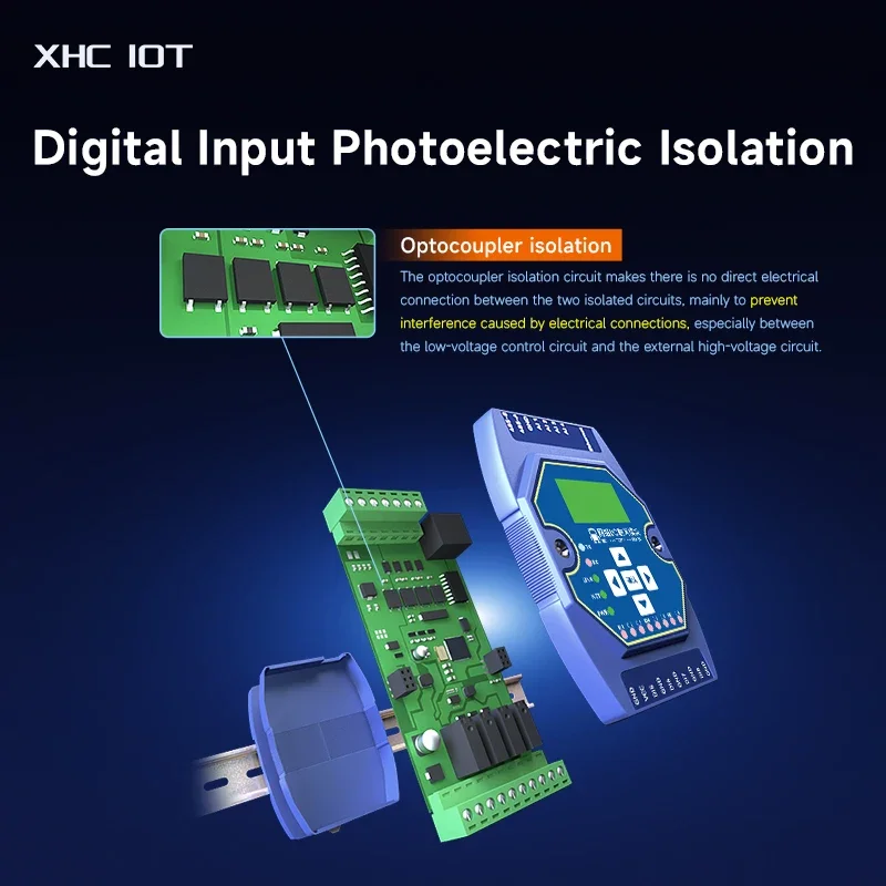 Imagem -05 - Xhciot-controle de Aquisição Analógica e Digital Multicanal Porta Ethernet Me31-axxx8000 8di Rj45 Rs485 Tcp ip para Rtu Modbus