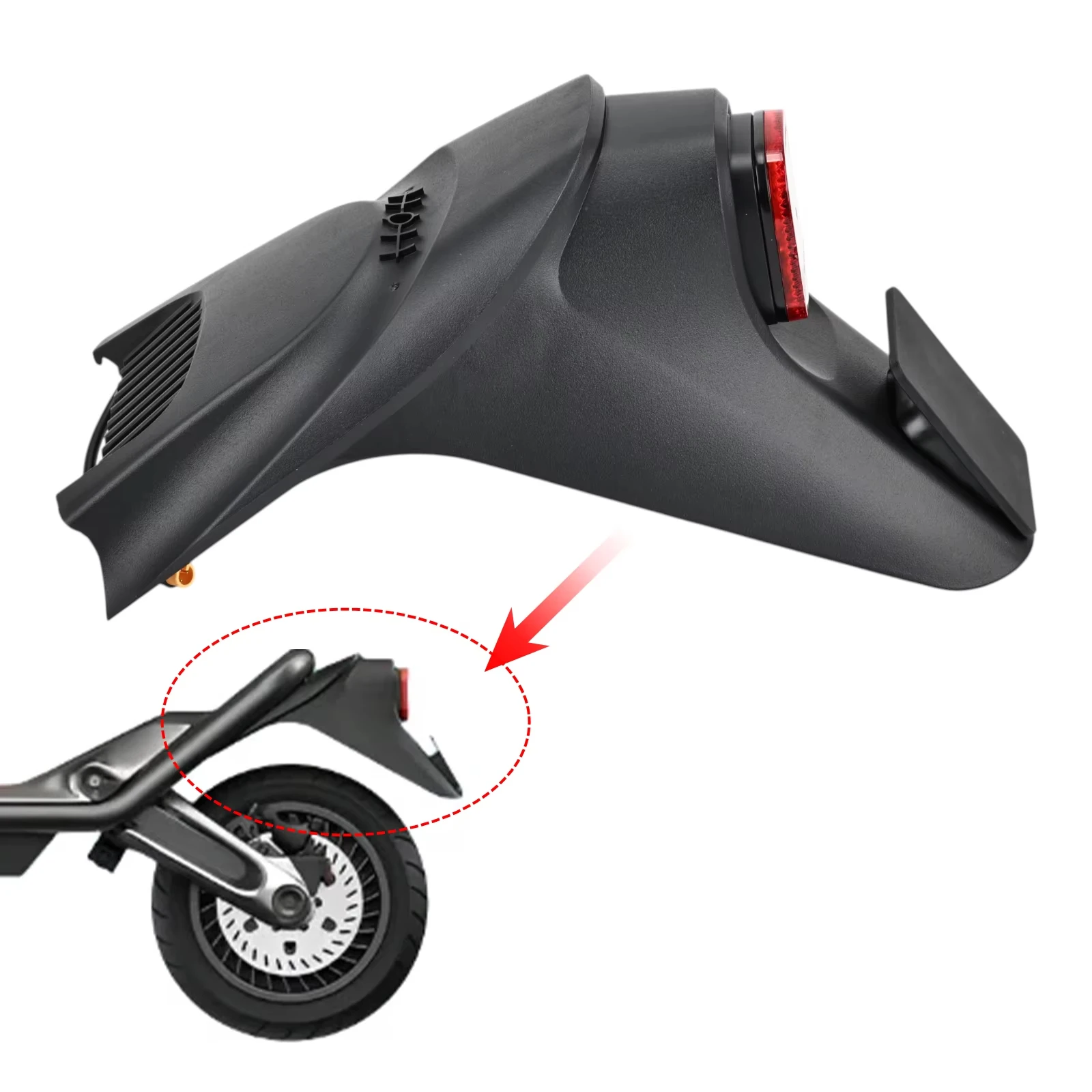 

Оригинальное заднее крыло для электросамоката Segway ST2, защита от брызг, пластиковый кожух, аксессуары, запчасти