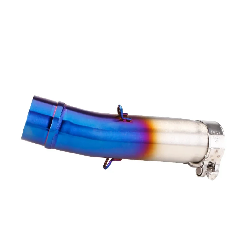 Exhaust Center Pipe With Round Muffler For Honda CB400 2007-2020 Motorcycle New