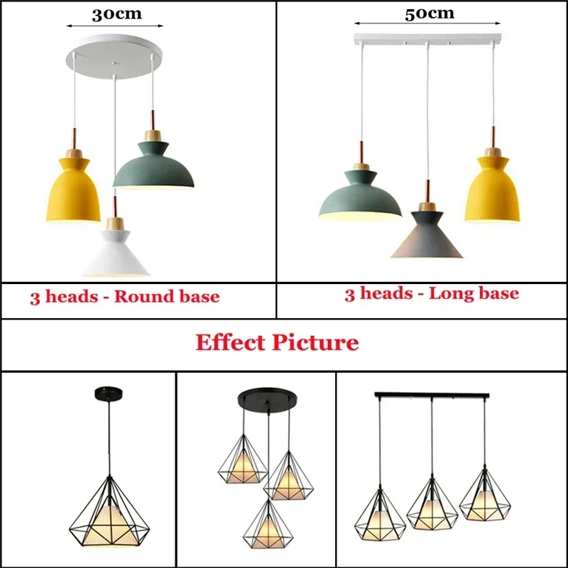 

Plate 3-Headed DIY Ceiling Mounted Canopy Chandelier Black/White Pendant Light Hanging Ceiling Accessory for Home Lighting