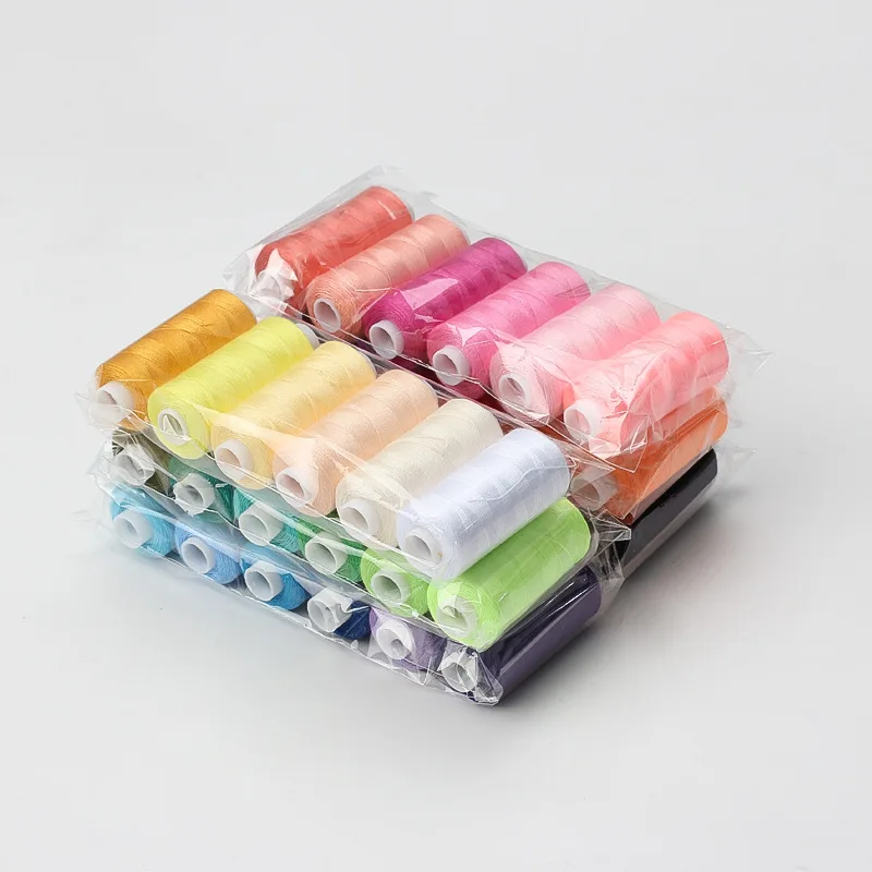 Household Multi-Color 402 Sewing Thread Hand Sewing Diy Polyester Thread Sewing Accessories Embroidery Spools Stitch 6PCS/Set