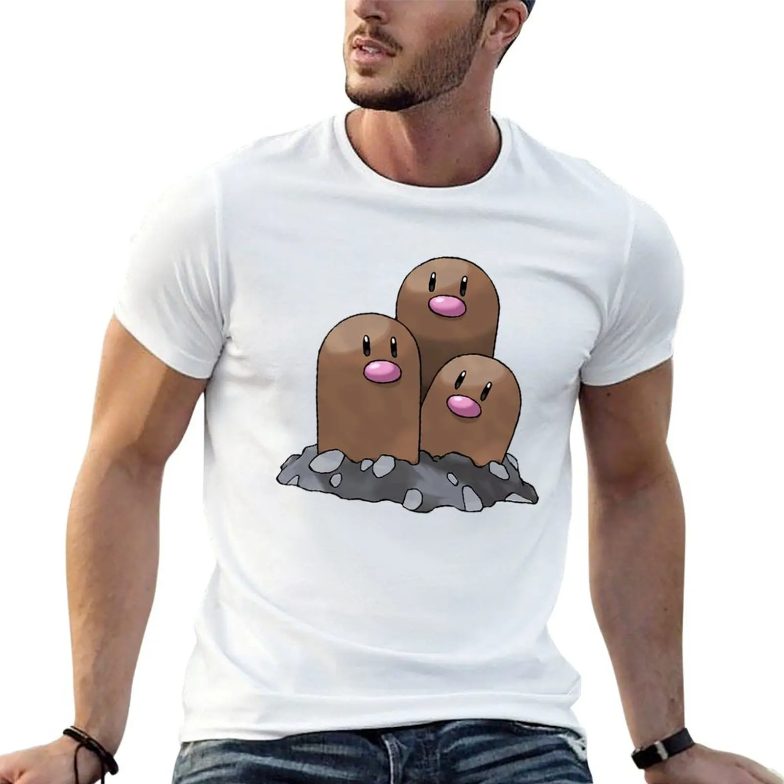 

Dúgtríó , Díglétt, Dúgtríó Chíbí Tréndíng ánímé Mángá Chíbí T-Shirt printed t shirts for man t shirt personalised T-Shirt