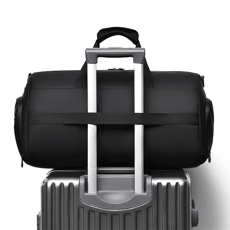 حقيبة سفر ذات جودة عالية ذات سعة كبيرة - حزام كتف قابل للتعديل، جيوب متعددة، حقيبة رياضية ولياقة بدنية، حقيبة يد