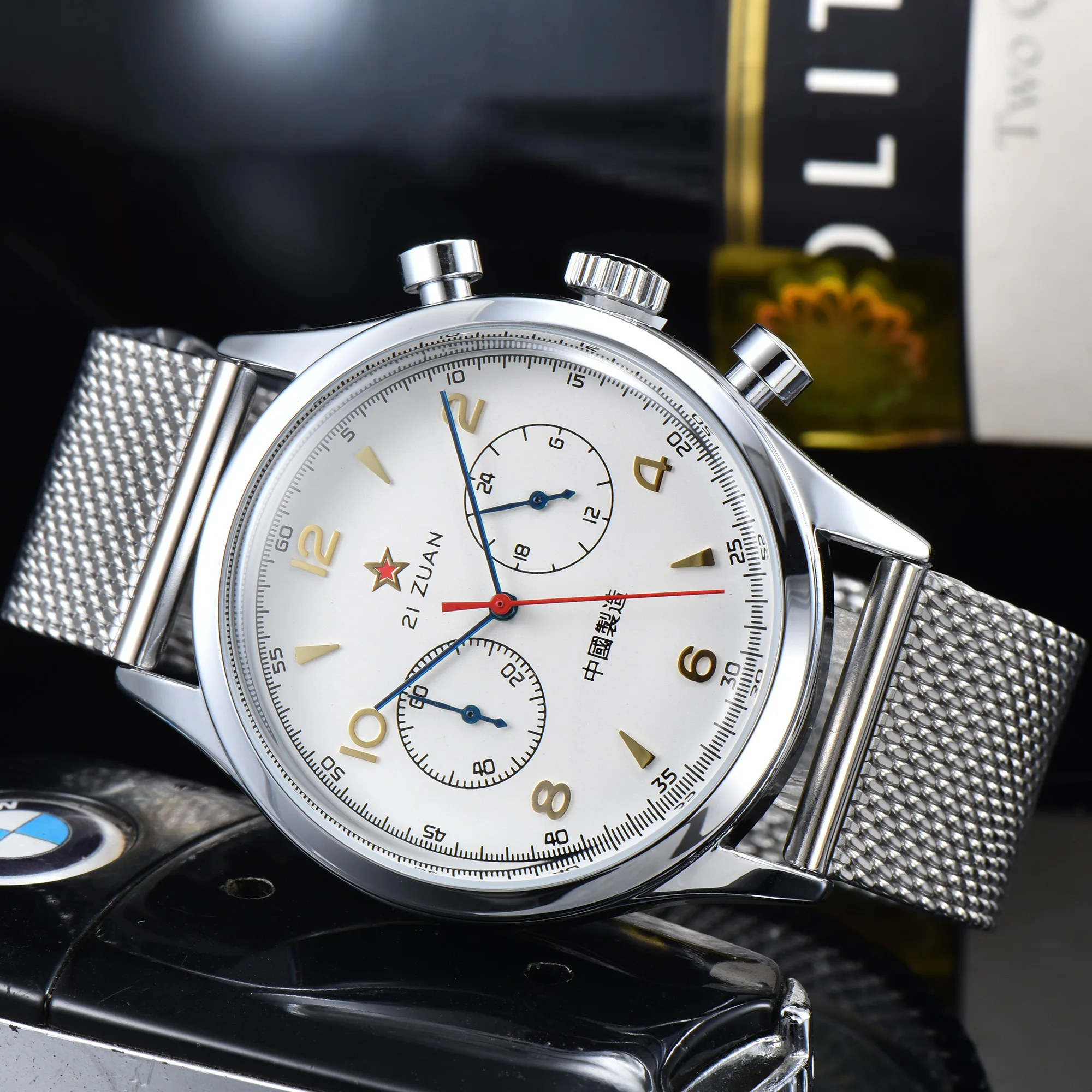 Montres pour hommes 1963 pilot - Chronograph Flyback Watch review and price