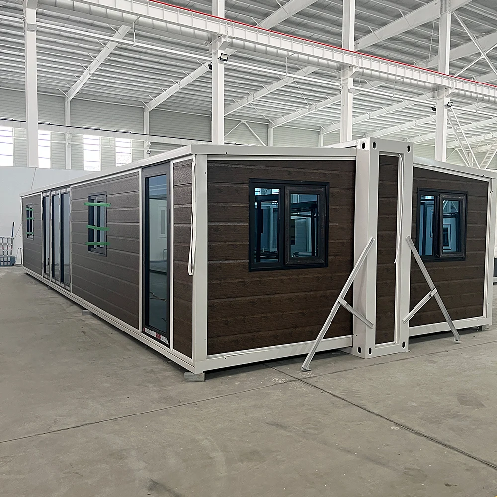 Foam Insulation 20ft Expandable Container Home Mobility Expandable Prefab Tiny House Temporary Housing Prefab Cabins