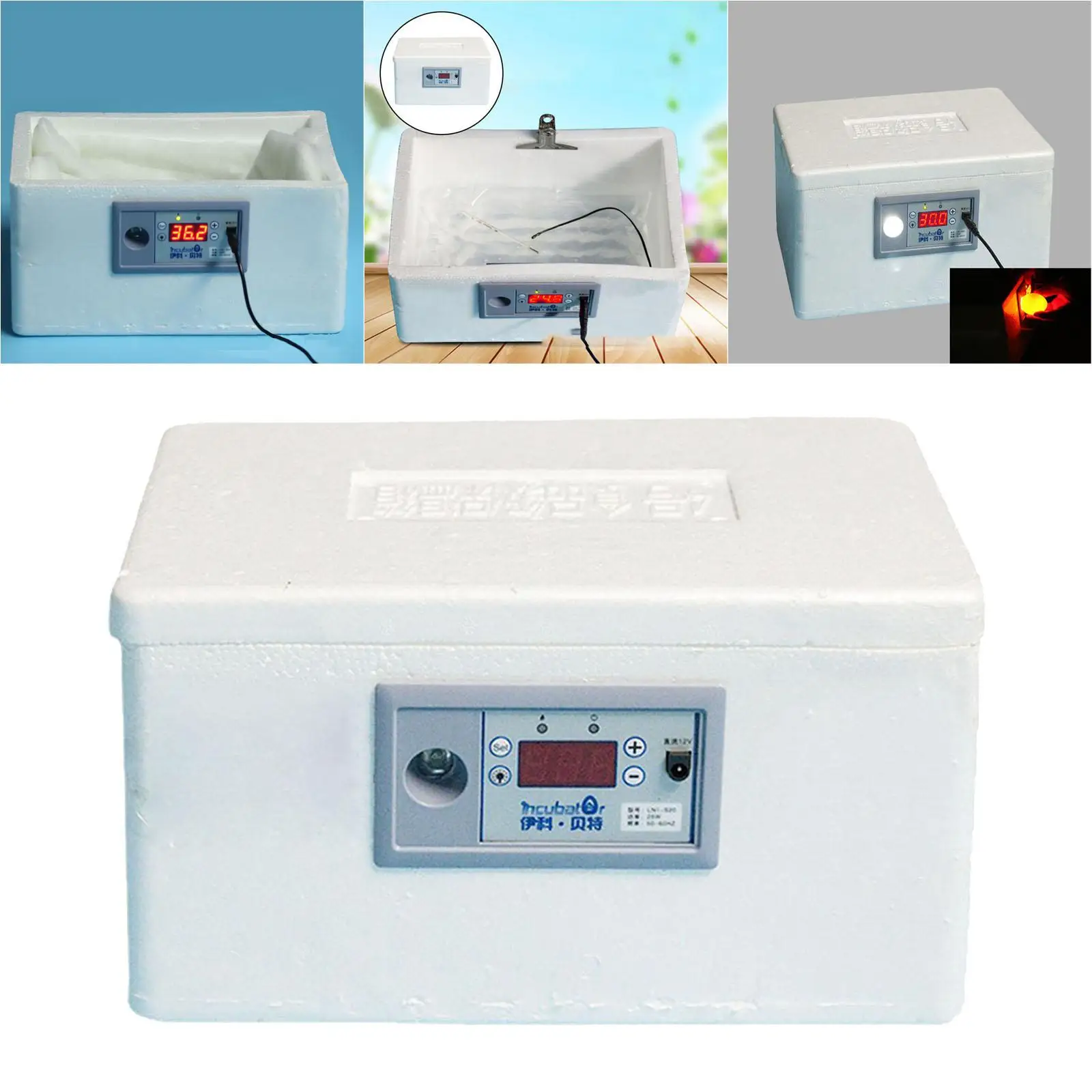 Automatic Waterbed Egg Incubator Auto Temperature and Humidity Control for Hatching Eggs Chicken Goose