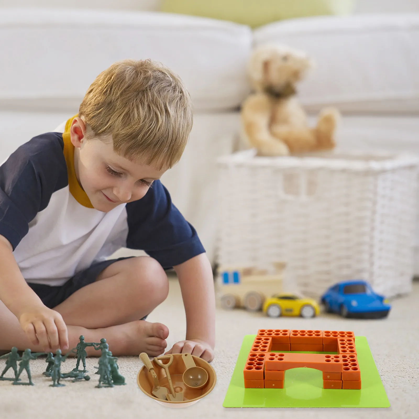 

Набор имитационных кирпичей для детей: Забавный конструктор-домик, развивающий набор для сборки своими руками, поделки для мальчиков 8-12 лет