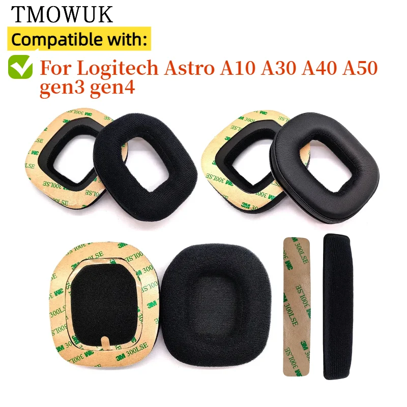 

Replacement Ear pads Fits for Logitech Astro A10 A30 A40 A50 gen3 gen4 Headphones Ear Cushions Earpads headset