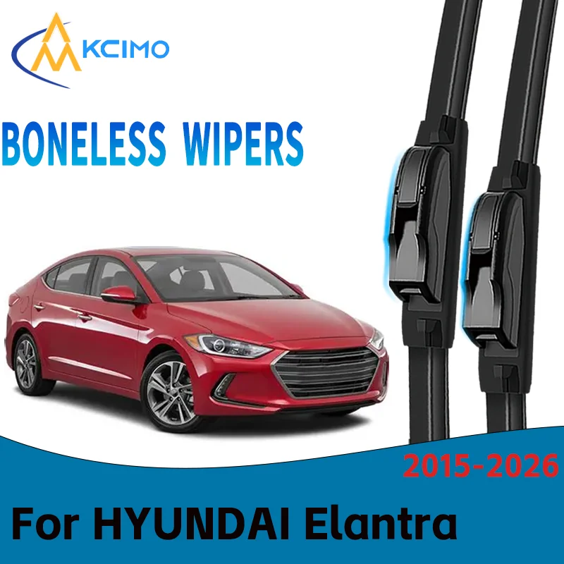 

Durable Windshield Wipers Direct Replacement for HYUNDAI Elantra vi saloon 2015-2026 Easy to Install Set of Front Wiper Blades