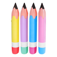 4pc Inflatable Pencil Inflatable Pencil Balloon Birthday Party Favor Pencil Hanging Classroom School Prop Decoration Multi-color