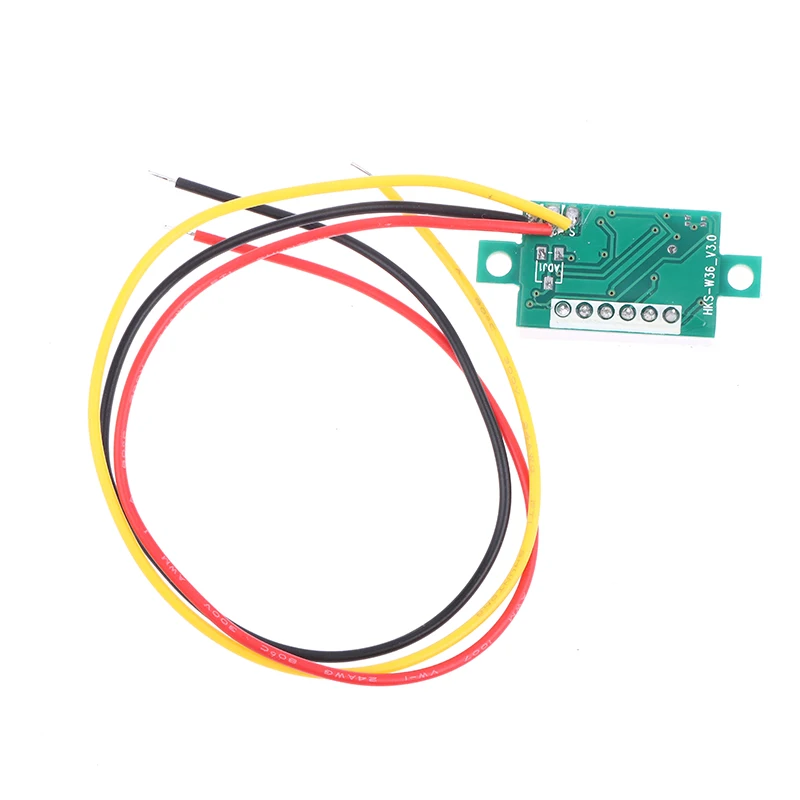 

2Pcs DC 0-100V LED Digital Voltmeter 0.36" Red Green Blue Voltage Detector For Car 12V Mobile Power