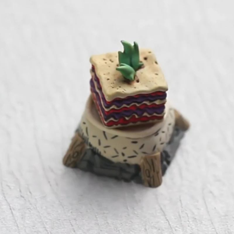 Do Not Starve Butter Muffin Monster Lasagna 3D Creative Handmade Game Keycaps Kawaii Customized Keyboard Accessories ESC Keycaps