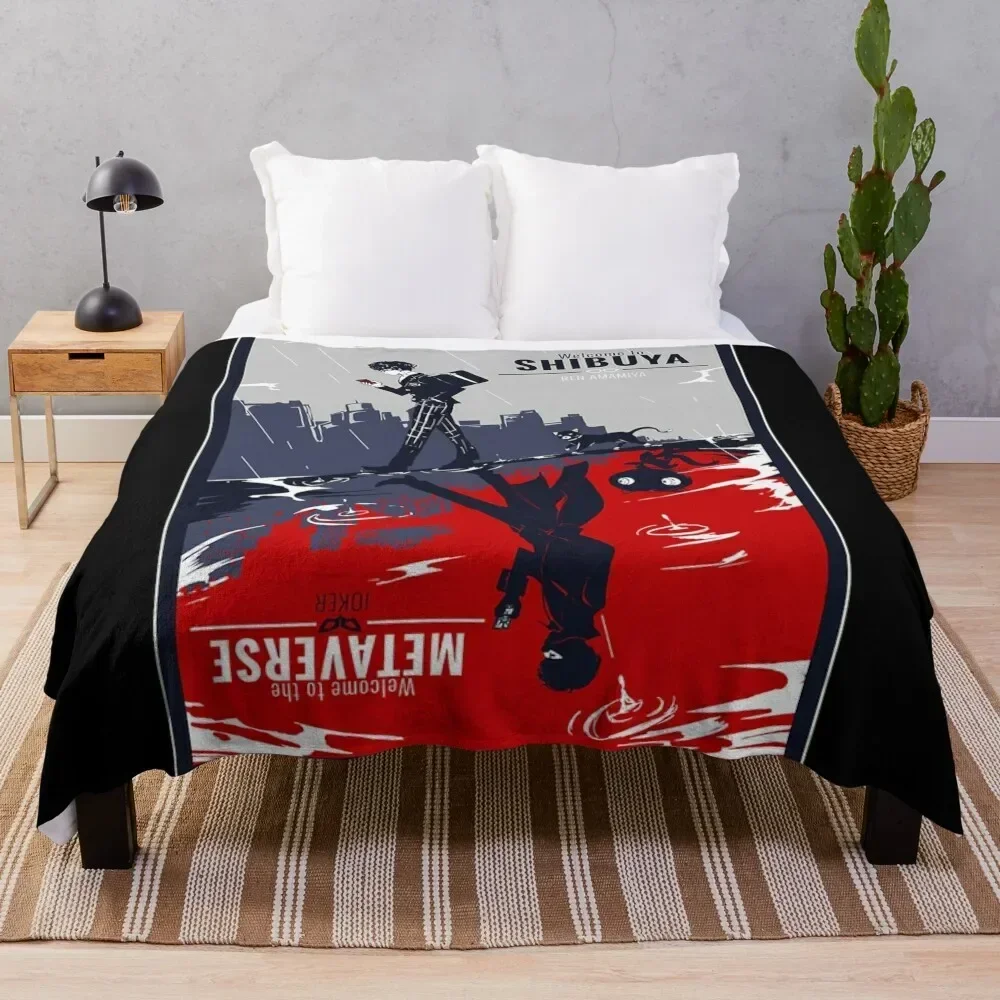 Shibuya/Metaverse Throw Blanket