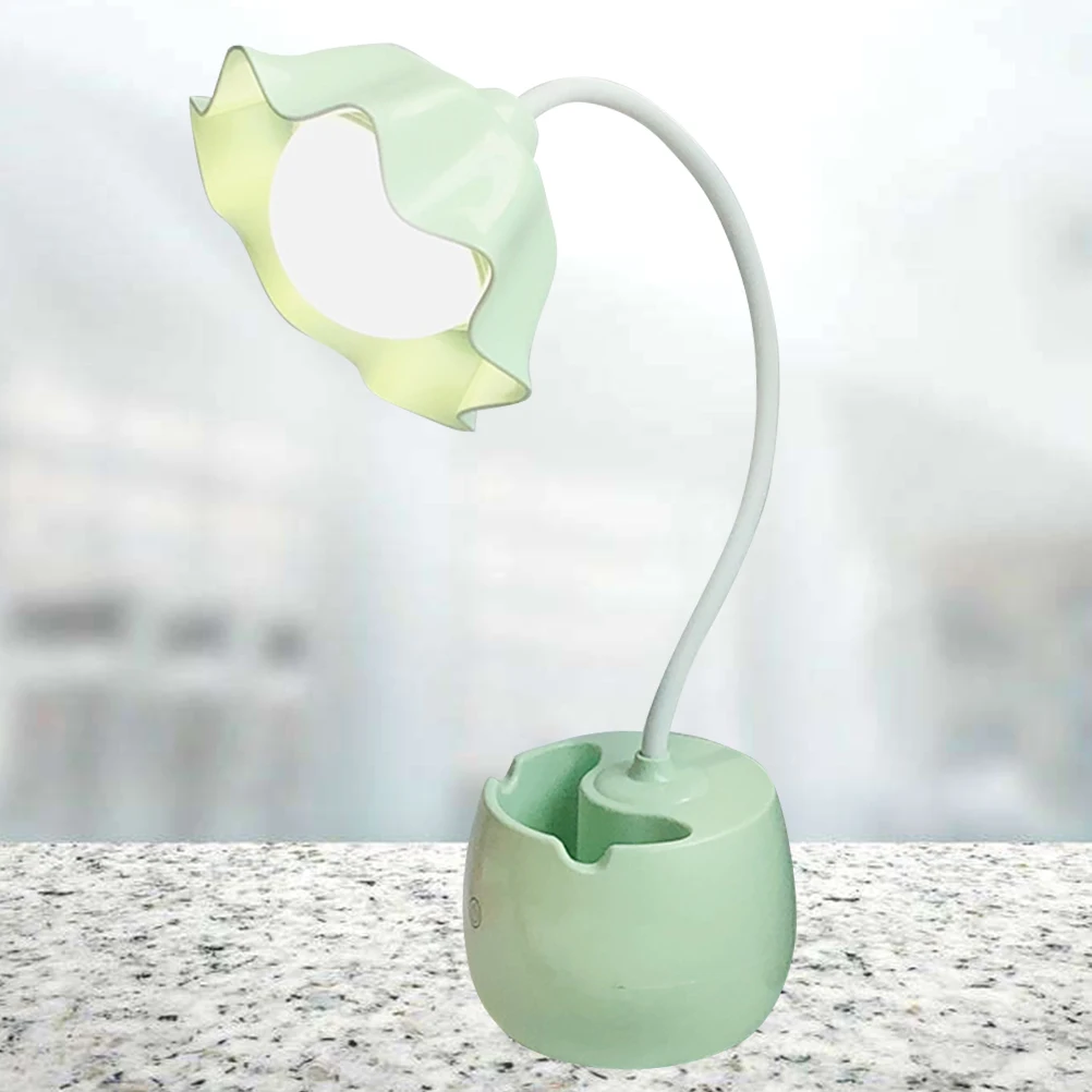 Portable Desk Lamp Light Study Lamp USB Touch Premium Material Non Flickering Eye Protection Flower Design