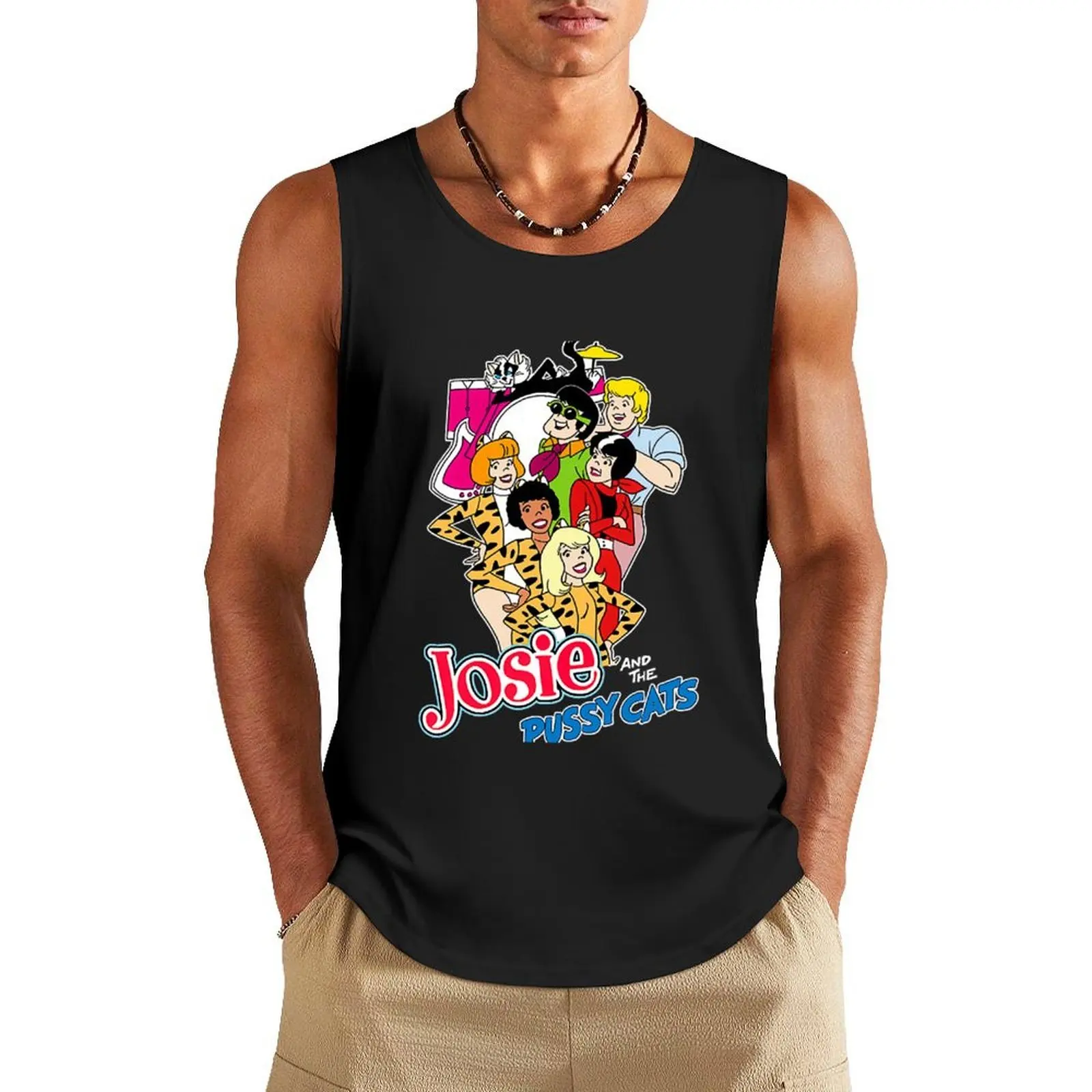 

Josie And The Pussycats s Josie And The Pussycats Tank Top Men sleeveless tee men gym Male vest