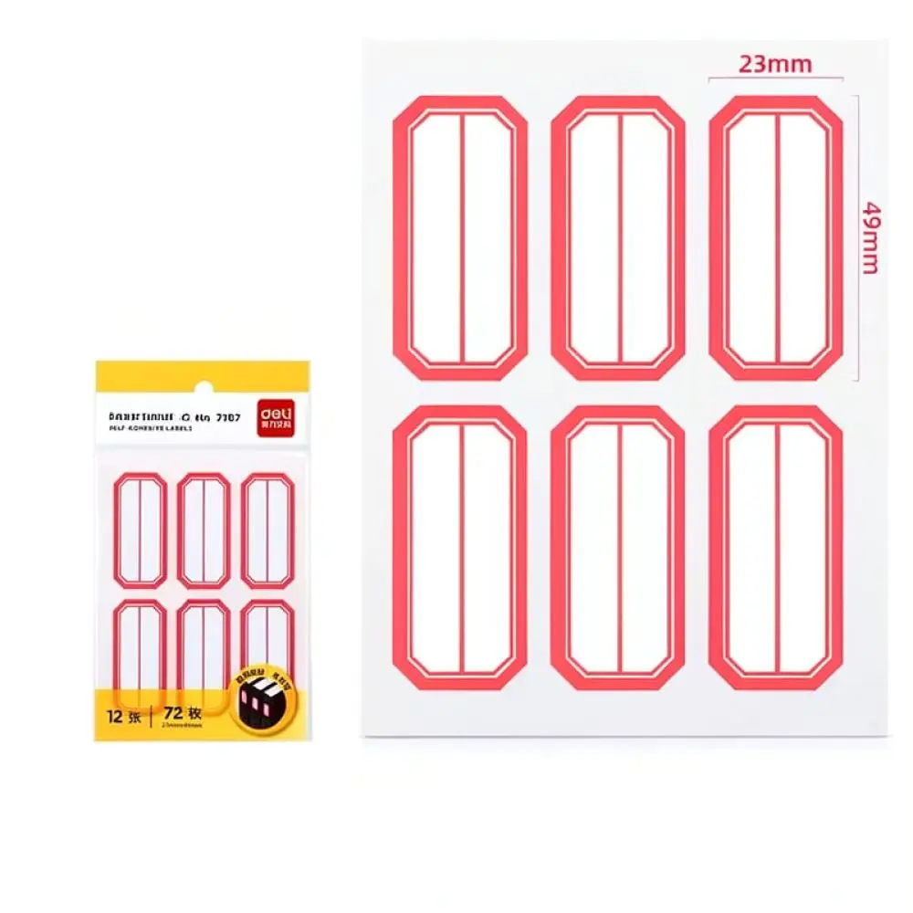 For For Deli Adhesive Blank Stickers Hand Written Index Tags Stationery Supplies Office School Organization Paper Pad