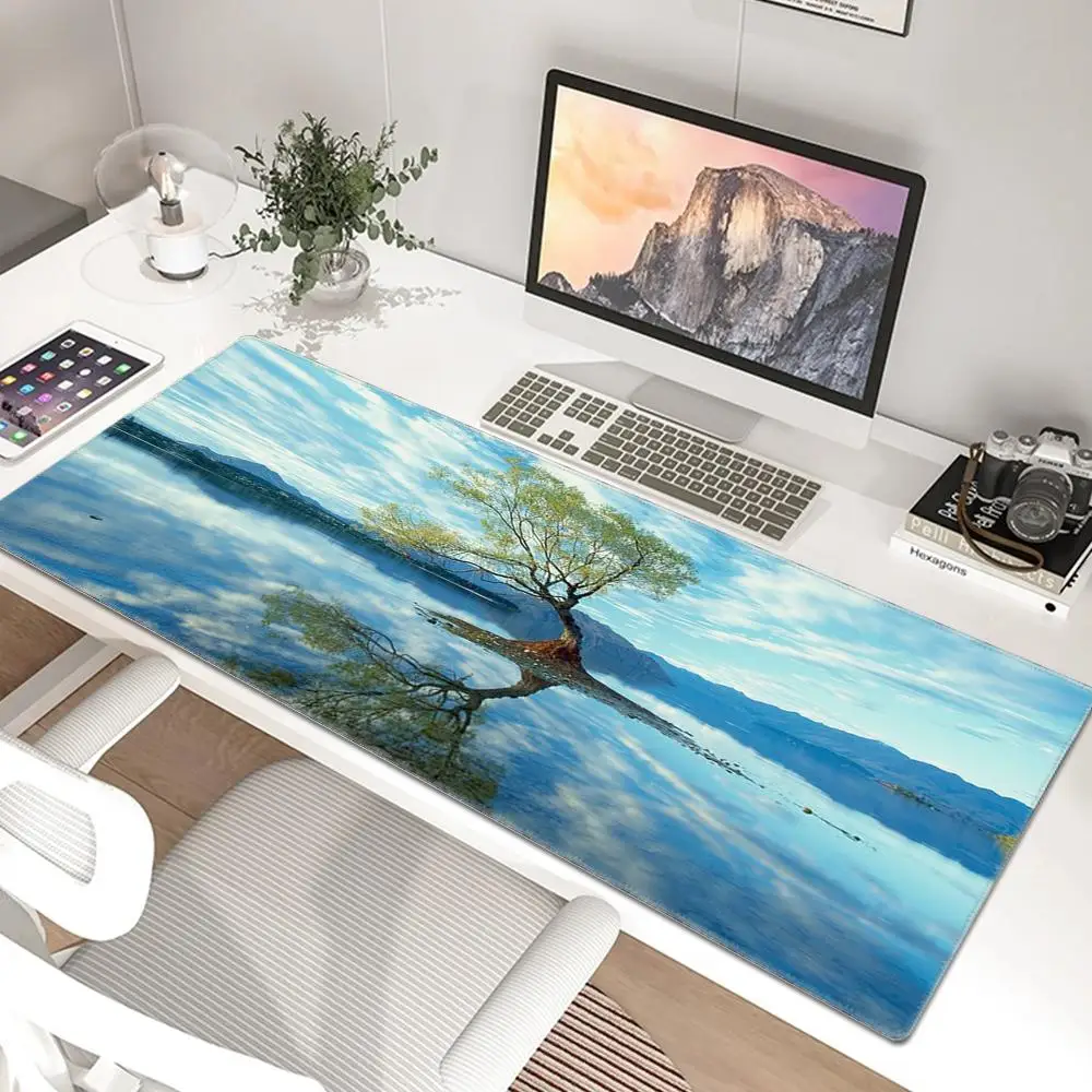 Wanaka Lone Tree Mouse Pad HD Print Computer Game Player Lock Edge Non-slip Mouse Pad XXL Keyboard Computer Desk Pad
