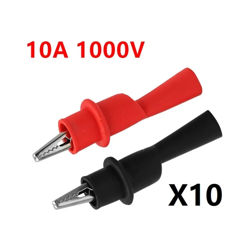Aliexpress 【PRICE REDUCT】10 Pair Alligator Clips Metal Crocodile Wire Clip Plastic Handle Test Probe Connector Battery Testing Alligator Cl - Aliexpress Deal