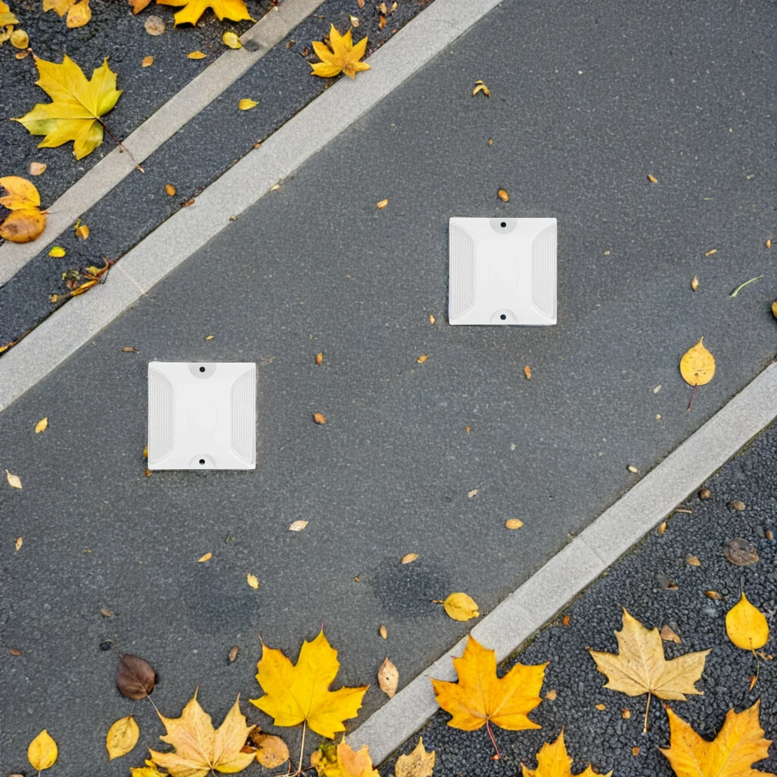 10 قطعة علامات الشارع العاكسة 4x4 عالية الوضوح درب مدخل السلامة عاكسات البلاستيك الأسفلت ترصيع الطريق السريع #5