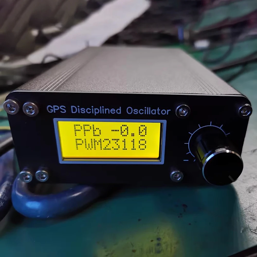 Fonte de referência de frequência GPSDO 10MHz, relógio atômico de rubídio com OCXO, gerador de sinal de oscilador disciplinado GPS