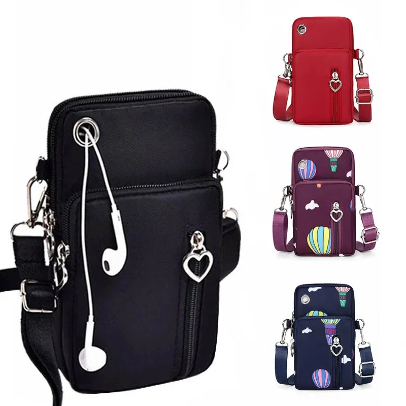 Universal Mobile Phone Bag for Samsung/iPhone/Huawei/HTC/LG Case Wallet Outdoor Sport Arm Purse Shoulder Bag Women Phone Pouch