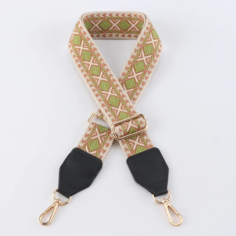 Crossbody Adjustable Belt Female Accessories for Handbags Rhombus Jacquard Bag Strap