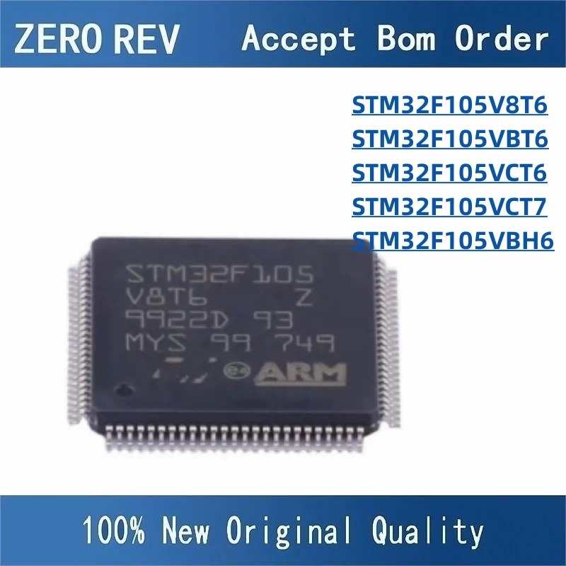 100% New STM32F105V8T6 STM32F105VBT6 STM32F105VCT6 STM32F105VCT7 LQFP100 STM32F105VBH6 LFBGA100 Brand new original chips ic