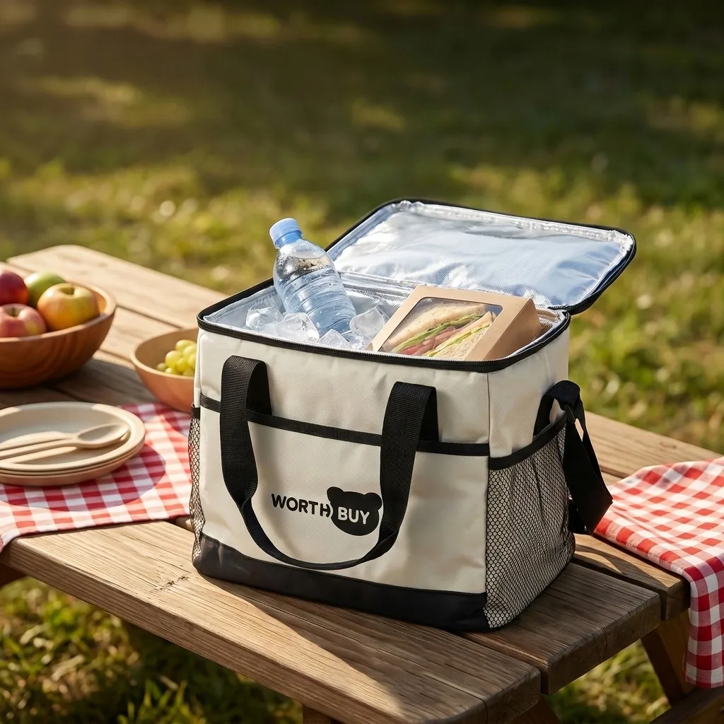 Large Capacity Thermal Lunch Bag Insulated Cooler Leakproof Oxford Portable Pcinic Bag for Men Women Kids Work Camping Travel
